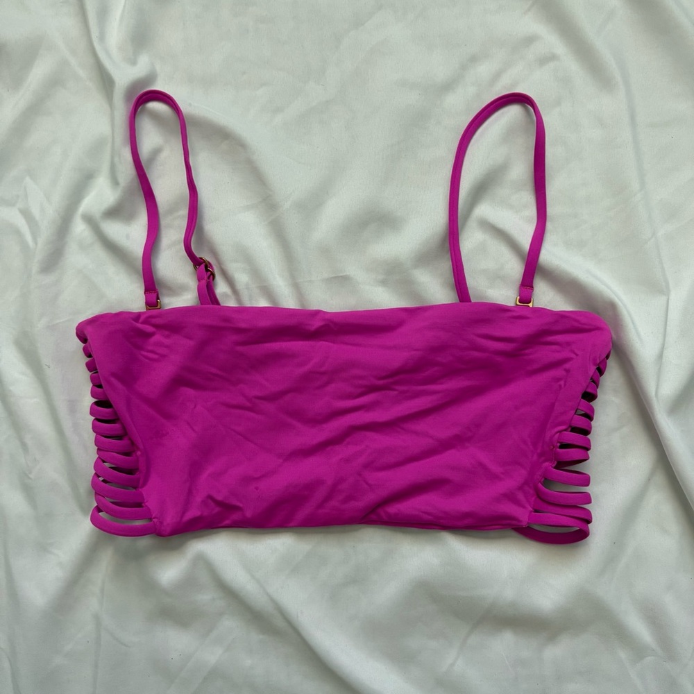 Pink Strappy Boutique Bikini Top